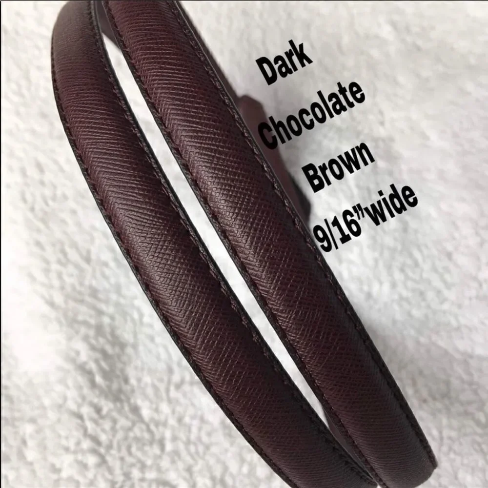 Replacement straps DARK CHOCOLATE BROWN 9/16” new